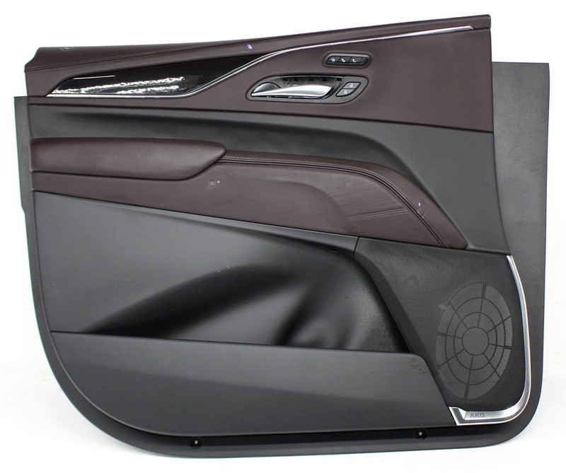 OEM Front Door Trim Panel For Cadillac Escalade, ESV Black with Red 84973416