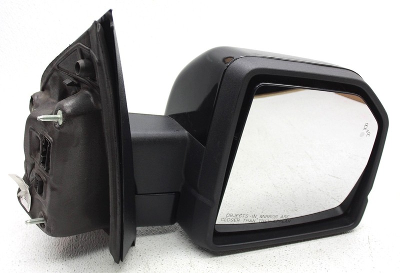 OEM Right Passenger Side Exterior Mirror For Ford F150 Agate Black, Scratches
