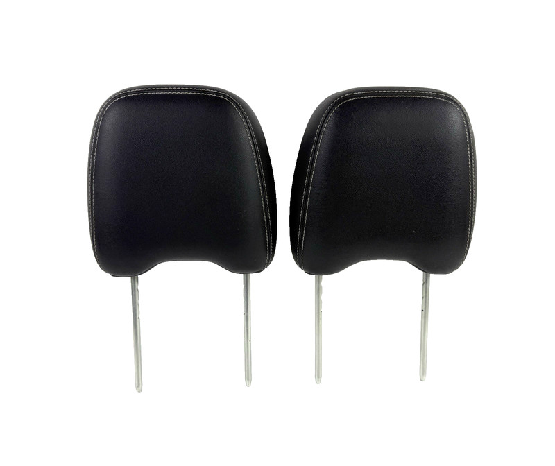 2007-2010 Ford Edge Front Seat Headrests Pair Black Leather OEM