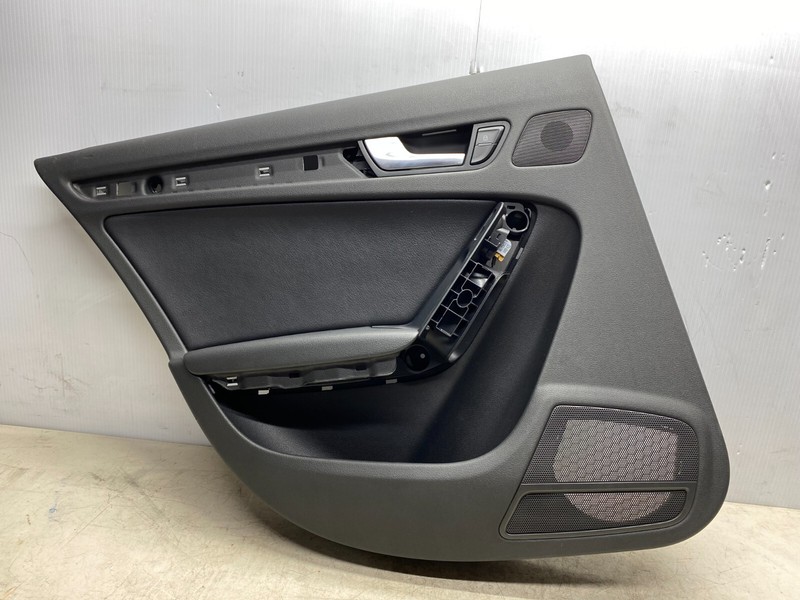 2009-2012 AUDI A4 LEFT DRIVER SIDE REAR INTERIOR DOOR PANEL TRIM BLACK OEM
