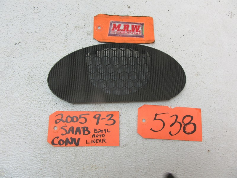 for 03 04 05 06 07 SAAB 9-3 CONVERTIBLE CENTER DASH RADIO SPEAKER COVER 12785408