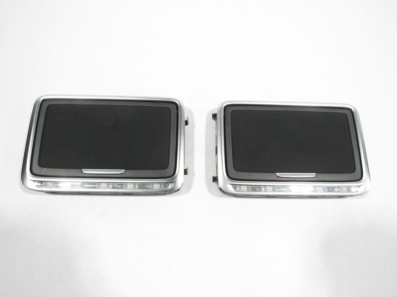 14-17 Mercedes S550 W222 2015 Rear Left Right Makeup Light Lamp Mirror Set |:O