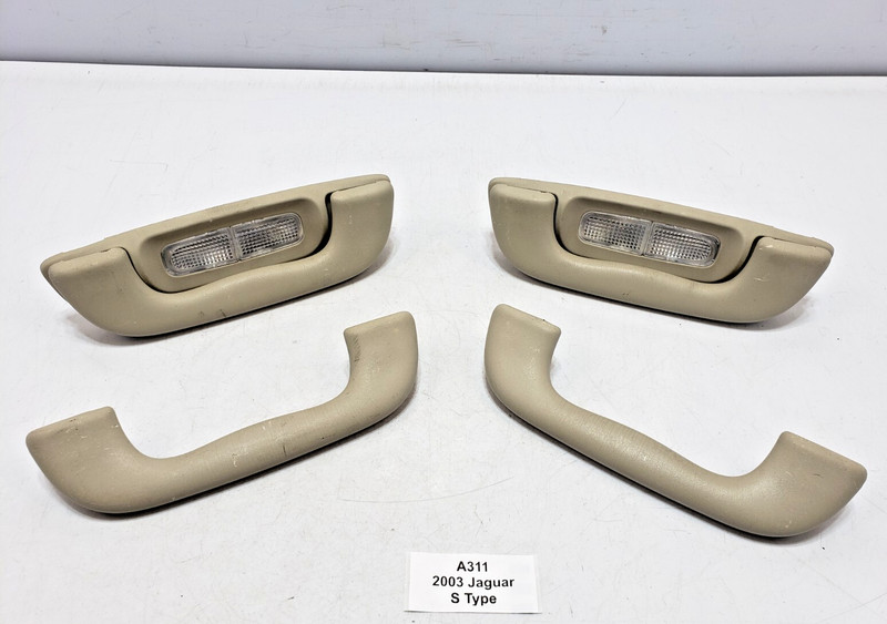 ✅03-08 OEM Jaguar S-Type X200 Front Rear Left Right Roof Support Grab Handle SET