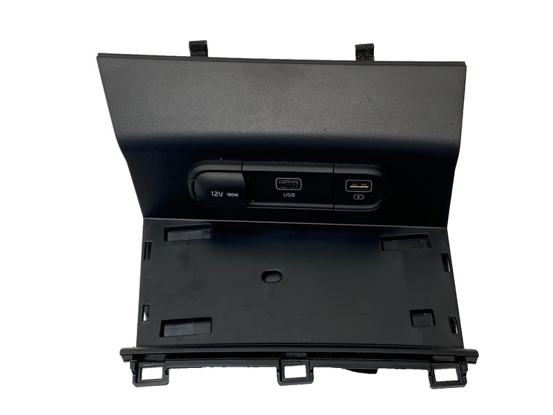 21-24 KIA K5 GT LINE CENTER CONSOLE STORAGE COMPARTMENT TRAY USB PORT OEM A0.64