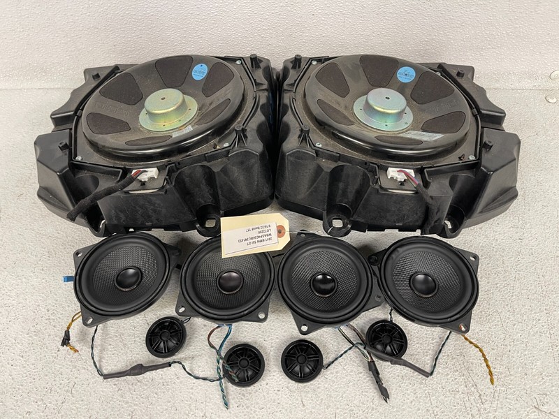 ⭐2010-2017 BMW 5-SERIES SPEAKER TWEETER SUBWOOFER SOUND SYSTEM SET ASSY LOT2290