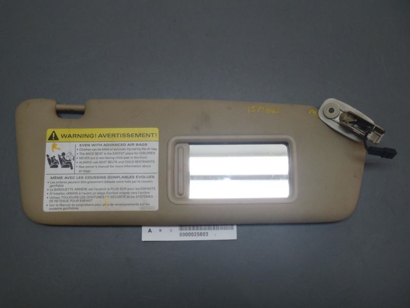 Right Passenger Side Sun Visor Beige Fits 2002-2008 Audi A4 Sedan 46135