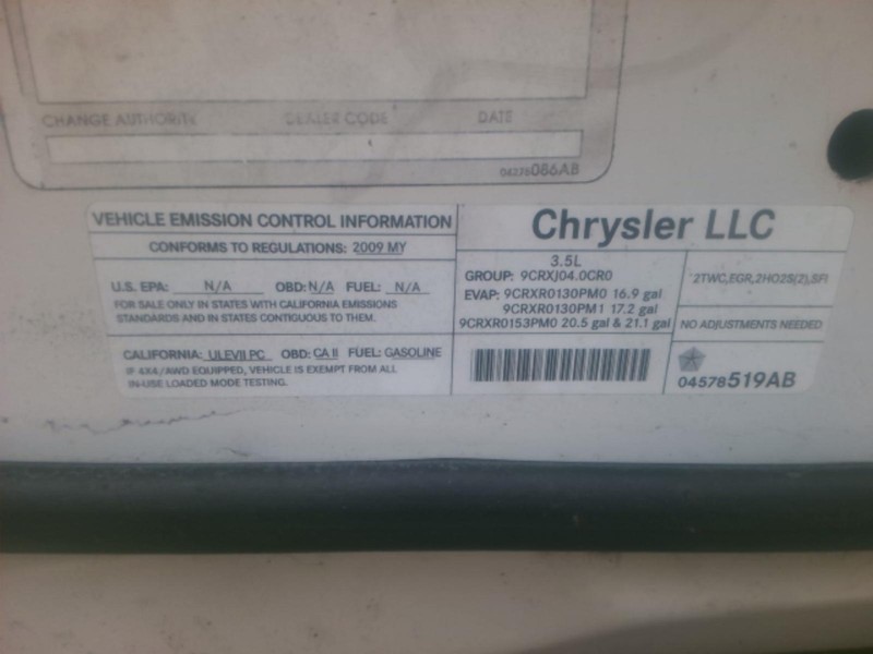 2009 Dodge Journey OEM Gray Seat Belt, Passenger Side, 154K Miles, Used