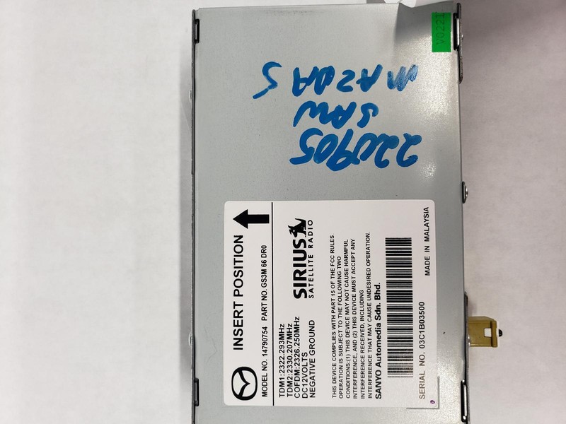 10-'13 MAZDA 3 satellite receiver module OEM 1 Year Warranty!