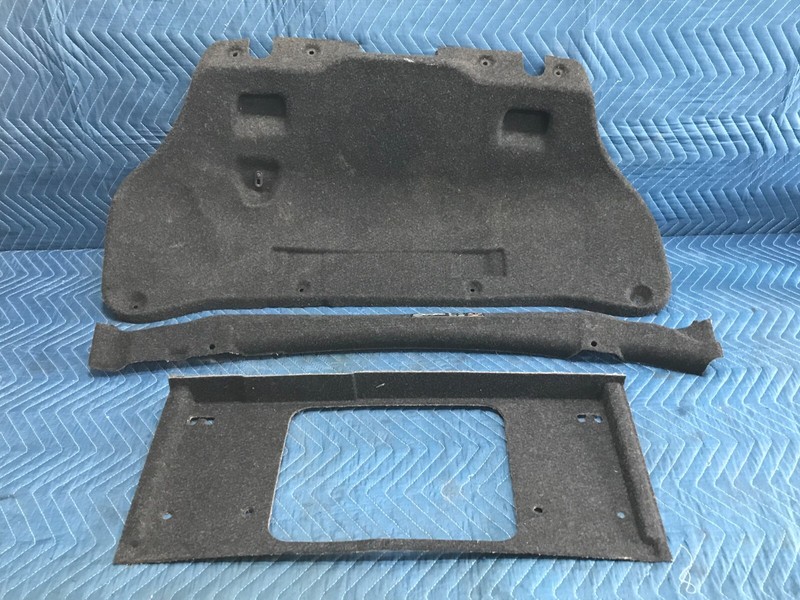 08-13 Bmw E82 128 135 Rear Trunk Lid Boot Tail Gate Cover Mat Carpet Trim OEM