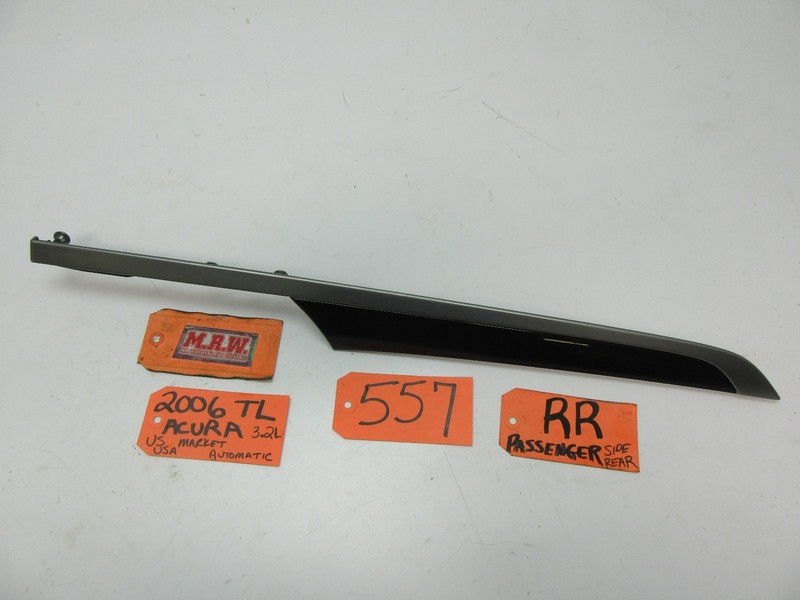 04-08 TL RIGHT REAR DOOR PANEL TRIM MOLDING FINISH PANEL COVER PASSENGER RR RH R