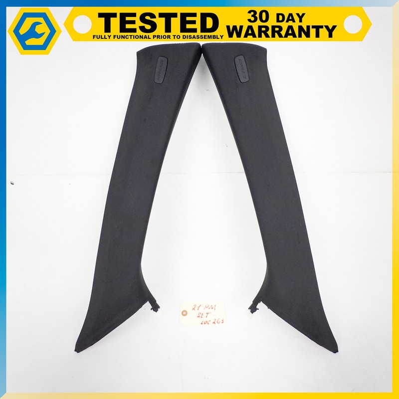 14-24 PORSCHE MACAN FRONT LEFT & RIGHT PILLAR COVER PANEL TRIM SET OEM