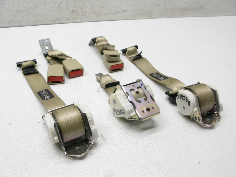 09-11 JAGUAR X250 XF XFR SEAT BELT LAP AND SHOULDER RETRACTOR REAR SET OEM 07192