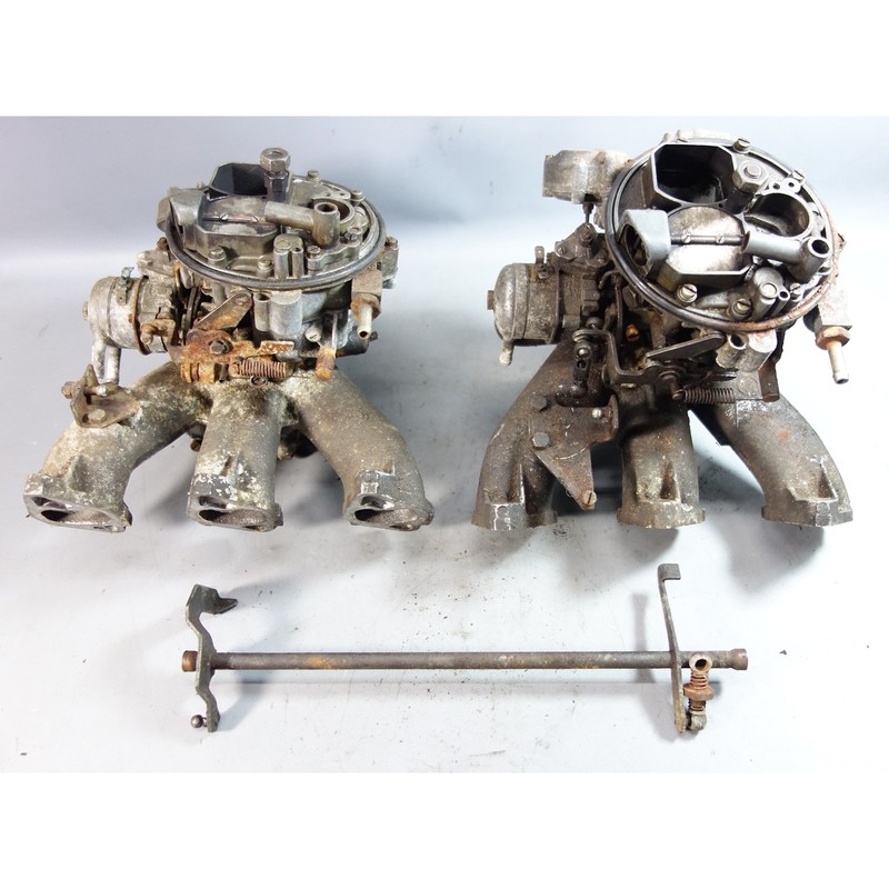 1973-1975 BMW E3 Sedan E9 Coupe Carburetor Pair w/ Intake manifold OEM