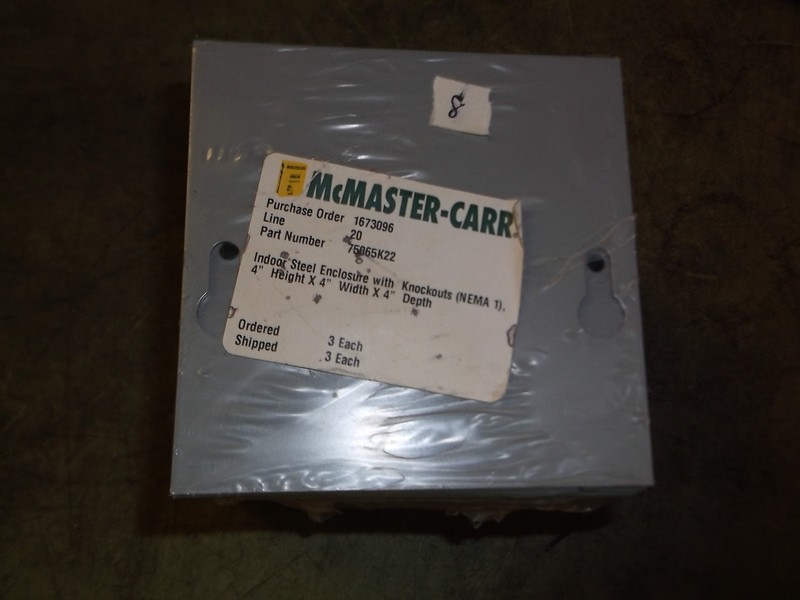 NEW McMaster-Carr 75065K22 Screw-Cover Junction Box 444SC *FREE SHIPPING*