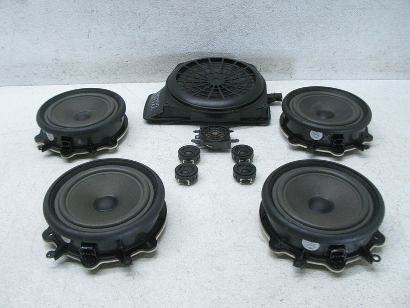 04-08 AUDI B7 A4 SEDAN FRONT REAR LEFT RIGHT DOOR TWEETER SPEAKER SET OEM 090722