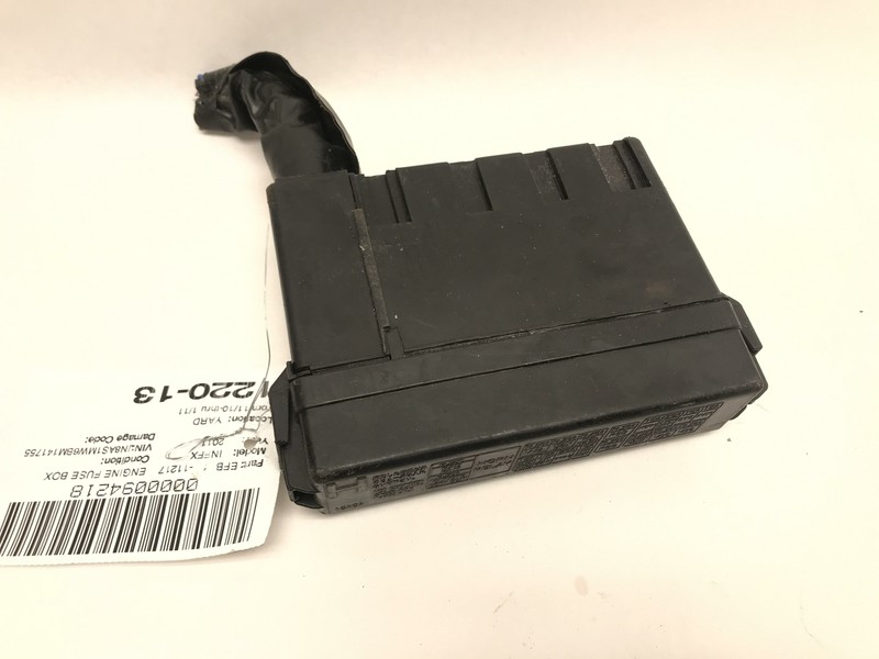 2011 11 INFINITI FX35 3.5L ENGINE FUSE BOX RELAY OEM