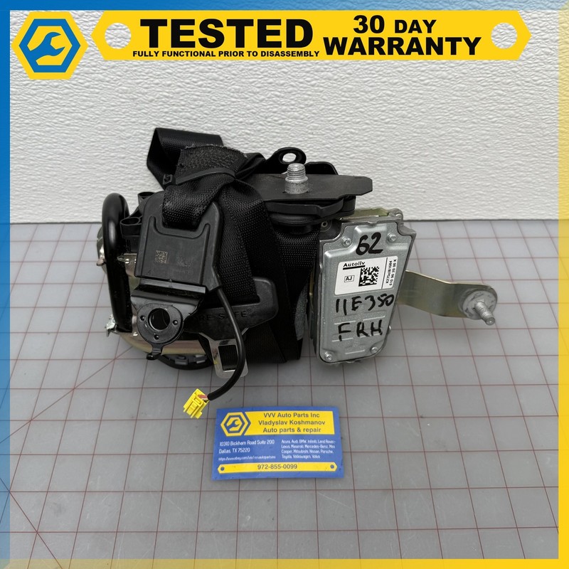10-16 Mercedes E-class W212 FRONT RIGHT PASSENGER SIDE SEAT BELT Black OEM