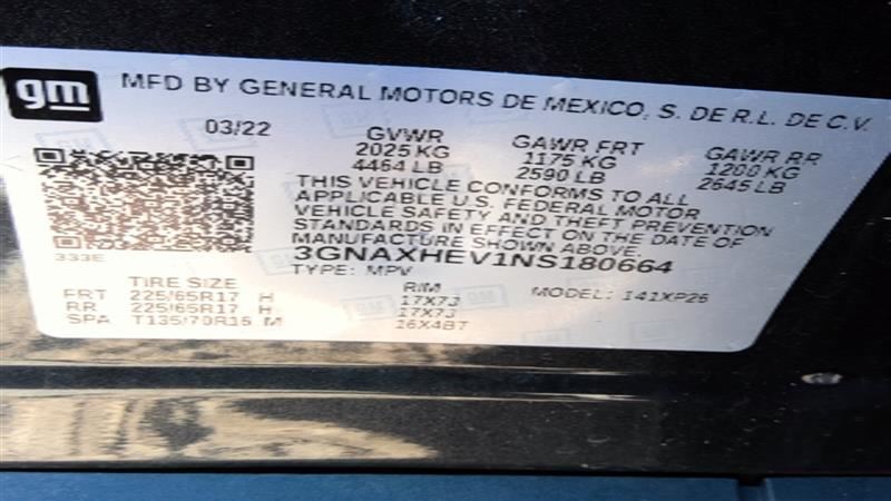 Alternator Fits 18-22 EQUINOX 1486361