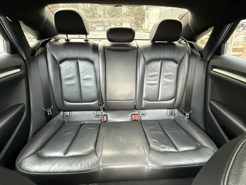 2015-2020 Audi A3 Rear 2ND Raw Seat Leather Black