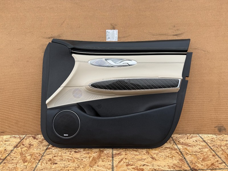 GENESIS GV70 2022-2026 OEM FRONT RIGHT PASSENGER DOOR TRIM PANEL LEATHER (BEIGE)