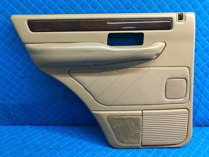 99-02 Land Rover Range Rover Rear left Driver Side Door Panel OEM Brown Trim J