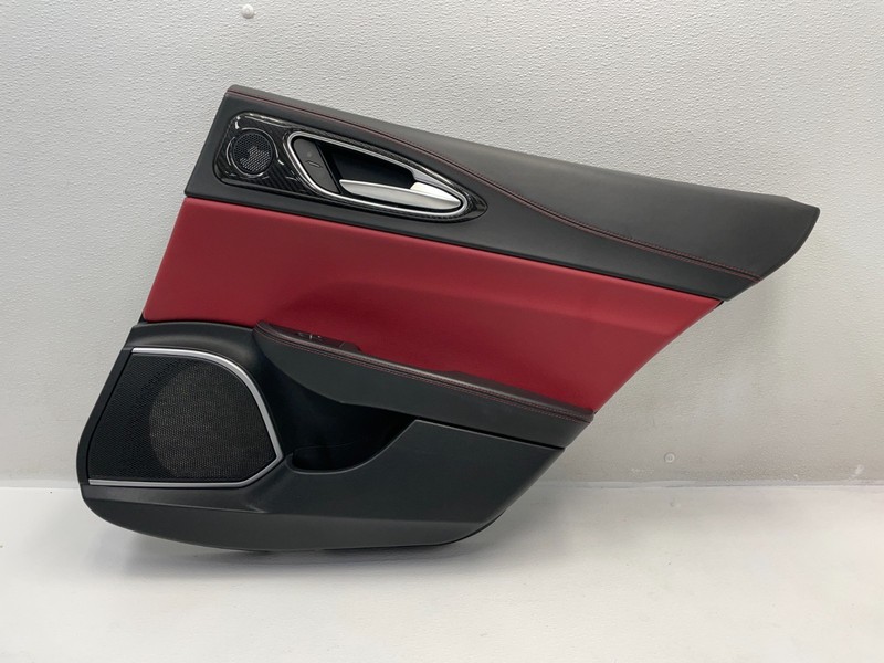 17-22 Alfa Romeo Giulia Quadrifoglio Rear Right Interior Door Panel CF 1581 OEM