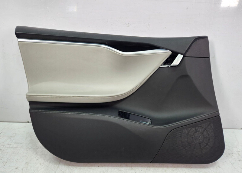 ✅ 12-20 OEM Tesla Model S Front Left Driver Interior Door Card Panel Leather
