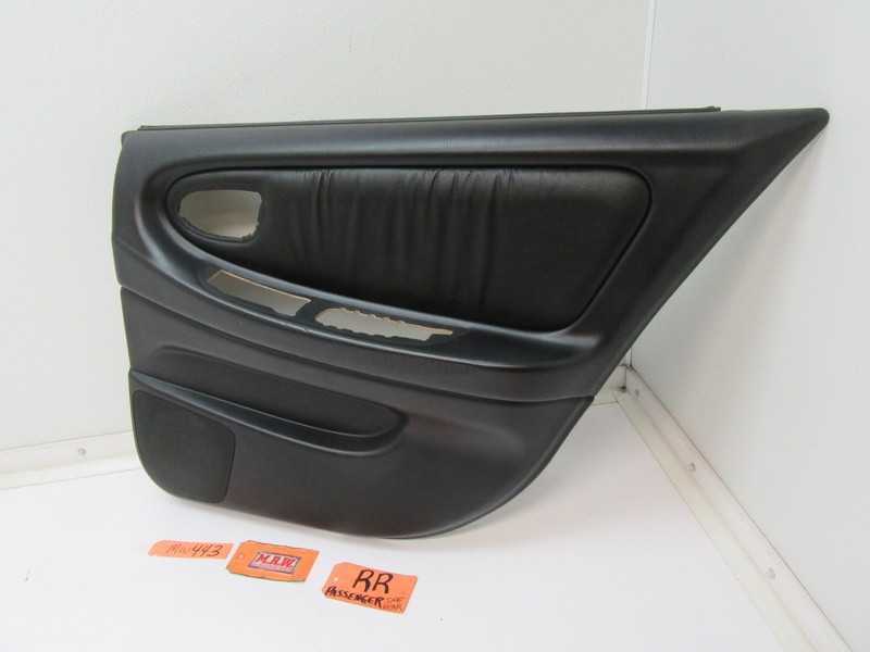 DOOR PANEL CAR RIGHT REAR BACK PASSENGER SIDE RR BLACK LEATHER for 01 MAXIMA SE