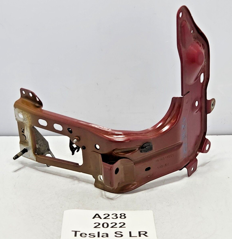 ✅ 21-23 OEM Tesla Model S Front Right Passenger Inner Panel Shotgun Bracket Red