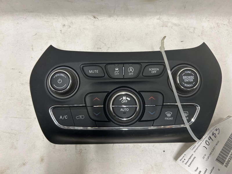 2019 JEEP CHEROKEE Heat AC Controller dual zone 68285942AB OEM 19 20 21 22