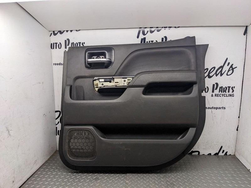 14-19 Silverado Crew Black Rear Passenger Right RH Interior Door Trim Pa 1194797