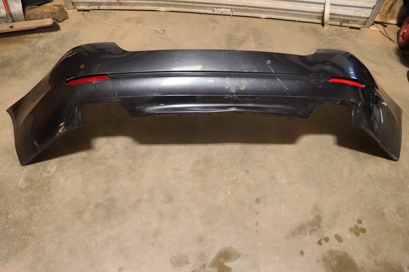 2011-2013 BMW 550I F10 REAR BUMPER COVER W/ PARKING PDC SENSORS OEM