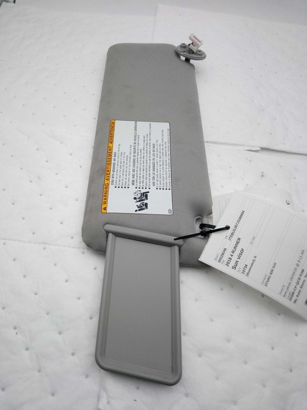 2018 Toyota 4Runner White Used Sun Visor with Stains - OEM Part 351405