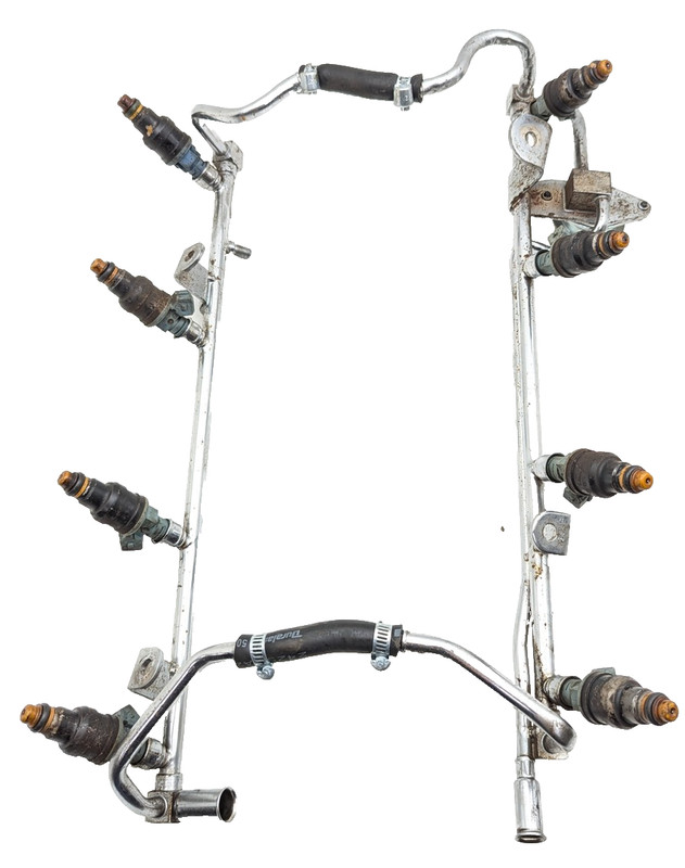 1991-1997 Ford F250 Fuel Rail With Injectors Set Loaded Oem 7.5l 460