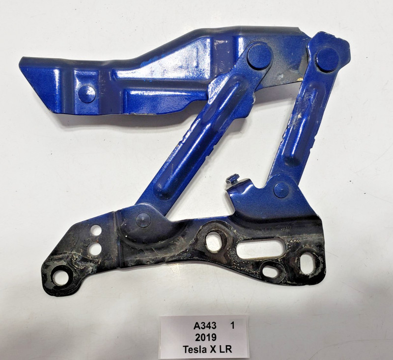 ✅ 2016-2023 OEM Tesla Model X Front Left Driver Hood Bonnet Hinge Blue PPSB