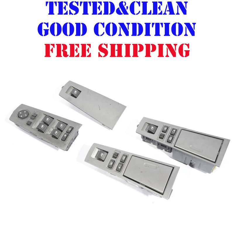 2006 - 2008 BMW 750Li WINDOW CONTROL SWITCH FRONT & REAR SET OF 4 OEM