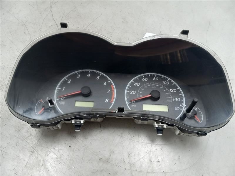 12-13 TOYOTA COROLLA 1.8L FWD AT SPEEDOMETER INSTRUMENT CLUSTER