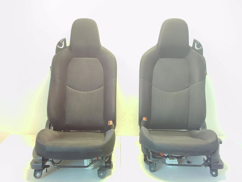 2009 Mazda Mx-5 Miata NC Black Cloth Driver and Passenger Front Seats