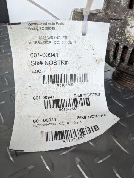 Alternator Fits 01-06 WRANGLER 1077551