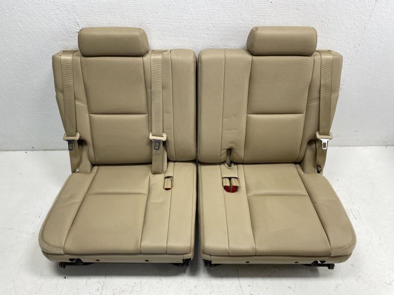 Rear 3rd Row Seat Tan Leather Fits 2007-2014 Tahoe Suburban Escalade Yukon 83910