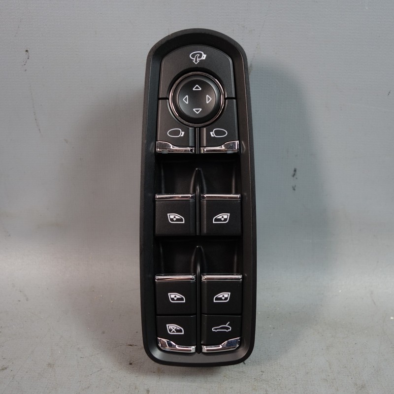 10-16 Porsche Panamera 970 G1 Left Main Window Switch Control Unit Black OEM