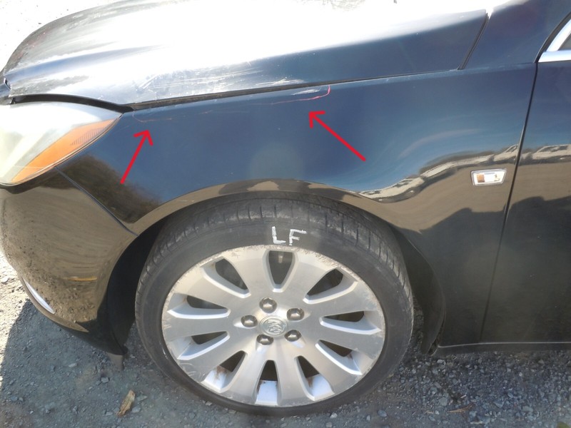 2011 11 Buick Regal CXL Fender Driver Left LH VIN 2 1st OEM 8555 *SEE NOTES*