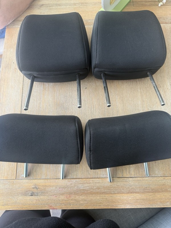 2007-2009 Mazda CX-7 BLACK CLOTH Front & Rear Seat Headrest Set of 4 Head Rest