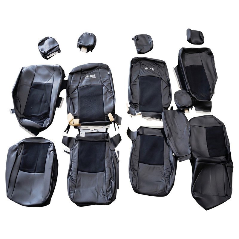 2011 Toyota 4Runner KATZKIN Gray Leather Seat Covers
