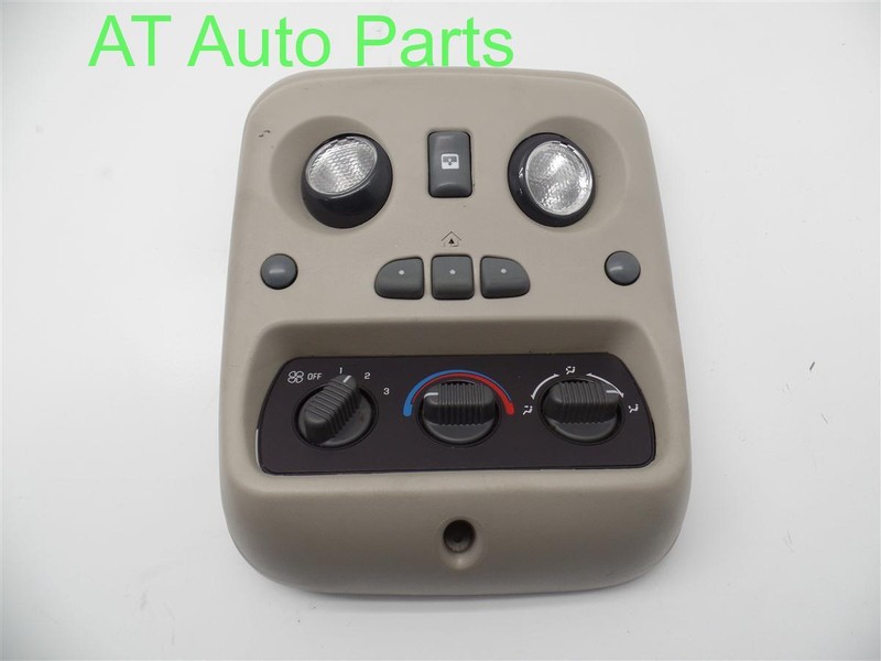 2000-2002 GMC YUKON ROOF MOUNTED CONSOLE WITH TEMP AND HOME-LINK OEM 15748176