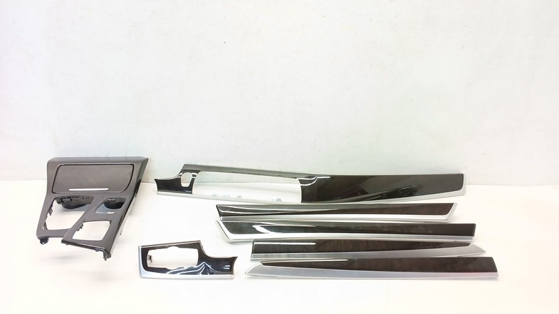 11-16 BMW F10 535i 550i SEDAN DOOR TRIM COVER DASH CONSOLE MOLDING SET 061725