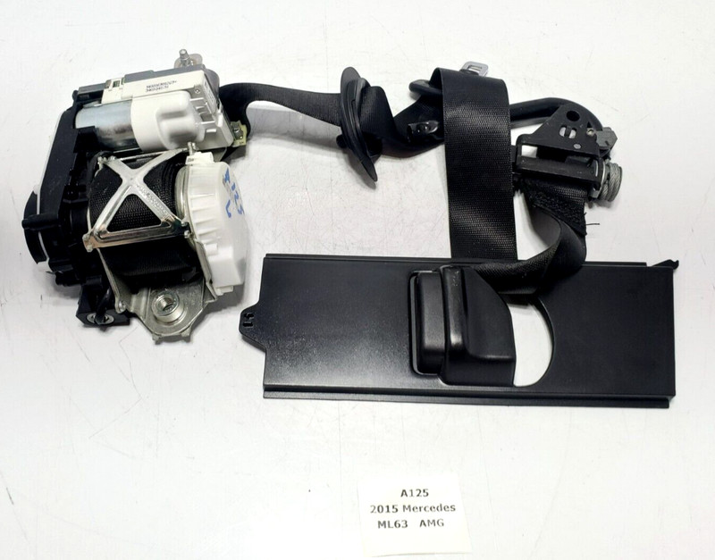 ✅ 12-19 OEM Mercedes W166 ML63 AMG Front Left Driver Seatbelt Retractor W/ Trim