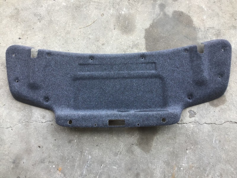 11-12 Fisker Karma 2012 Rear Trunk Deck Lid Trim Cover Carpet Panel :Y