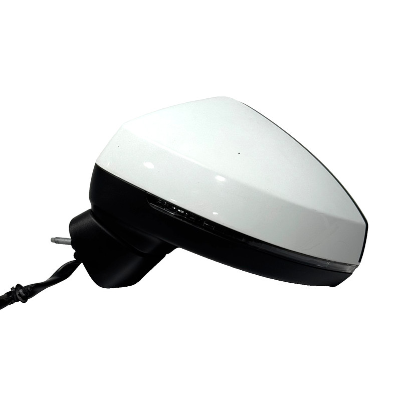 📌 2015-2020 AUDI A3 LEFT DOOR SIDE VIEW MIRROR ASSEMBLY WHITE 8V5-857-409-J OEM