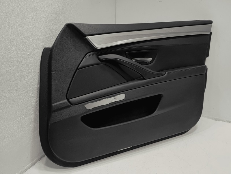 2011-2016 BMW 550i xDrive Front Passenger Door Card Panel Leatherette Black OEM